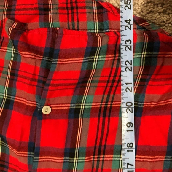 Victoria’s Secret Red Women’s flannel top pj shirt Size Small - Picture 7 of 8